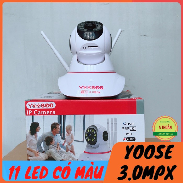 Camera IP Yoosee 3.0Mpx Kèm Thẻ 32GB Chất Lượng Tuyệt Đối-1296P Hình Ảnh Cực Rõ Nét Ngày Và Đêm