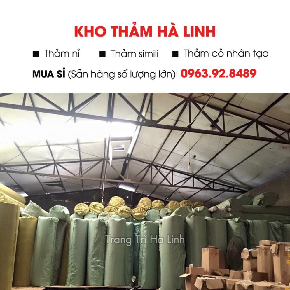 [BÁN CHẠY] Thảm Nỉ Lót Sàn Màu Đen Đẹp Giá Rẻ, Thảm Cuộn Khổ 2m - Trang Trí Hà Linh