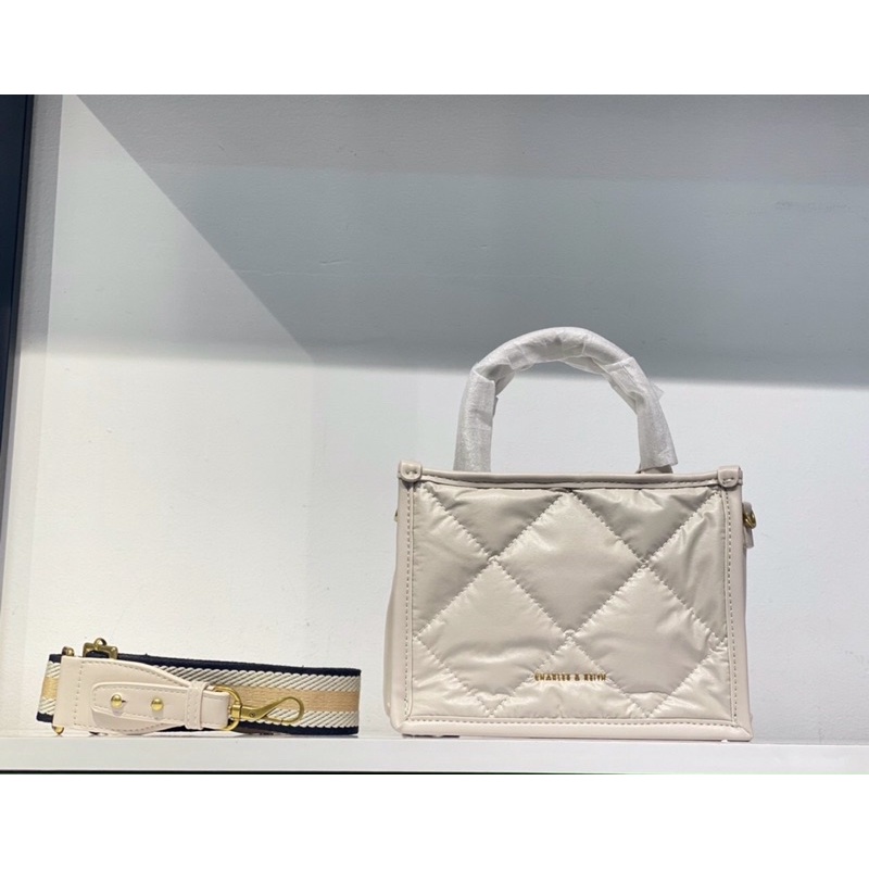 Túi quai cầm màu trắng sz 21cm