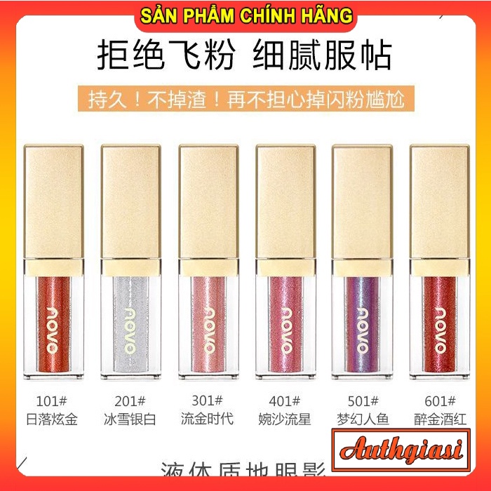 Nhũ viền mắt ướt Novo Starlight Liquid Eye Shadow kim tuyến