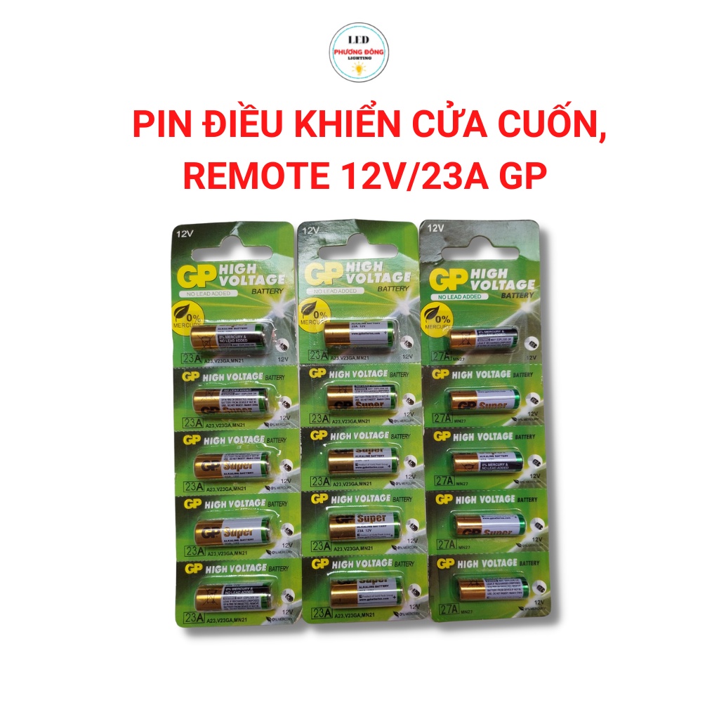 Vỉ 5 viên Pin GP 12v 23A và 12v 27A