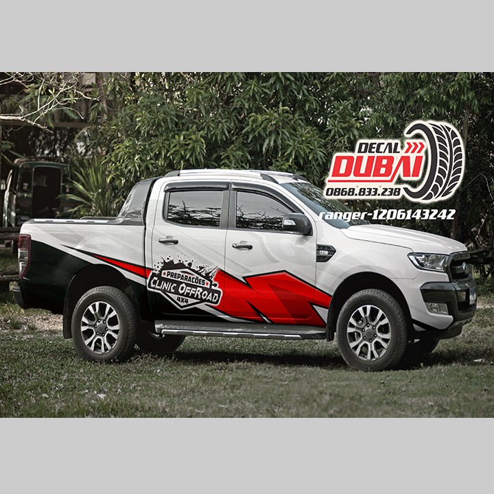 Tem dán sườn xe ford ranger