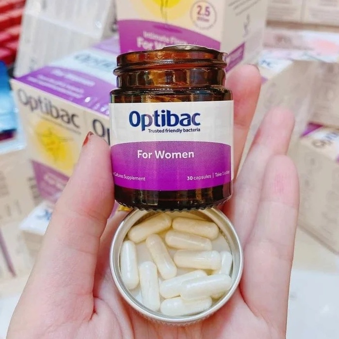 Men Vi Sinh OPTIBAC Probiotics Tím Cho Phụ Nữ - 30 viên