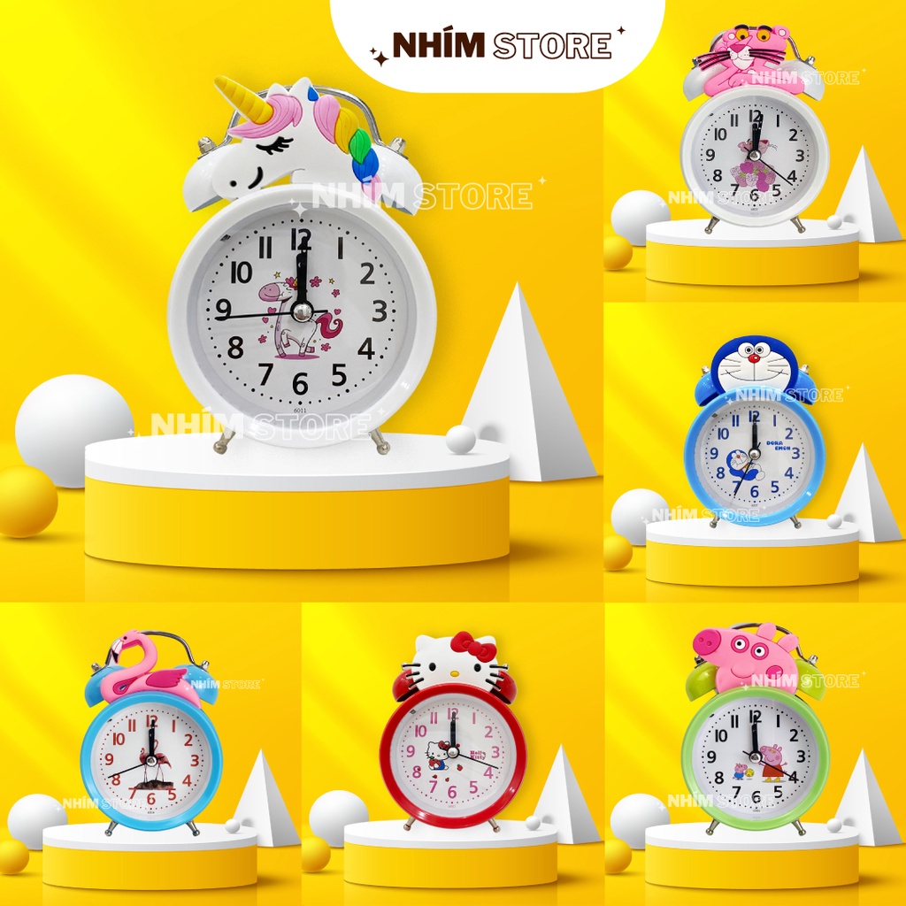 Đồng Hồ Báo Thức Chuông Đôi Siêu To Cute, Đồng Hồ Bao Thức Cute Chuông Báo Thức Siêu To Giá Rẻ