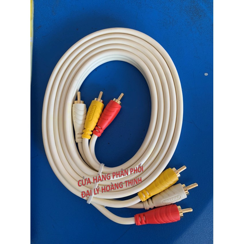 DÂY LOA AV 6 ĐẦU BÔNG SEN DÀI TỪ 1.8M - HÀNG XỊN - ĐỒNG NGUYÊN CHẤT
