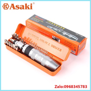 Bộ tua vít đóng 13 mũi asaki ak-7192