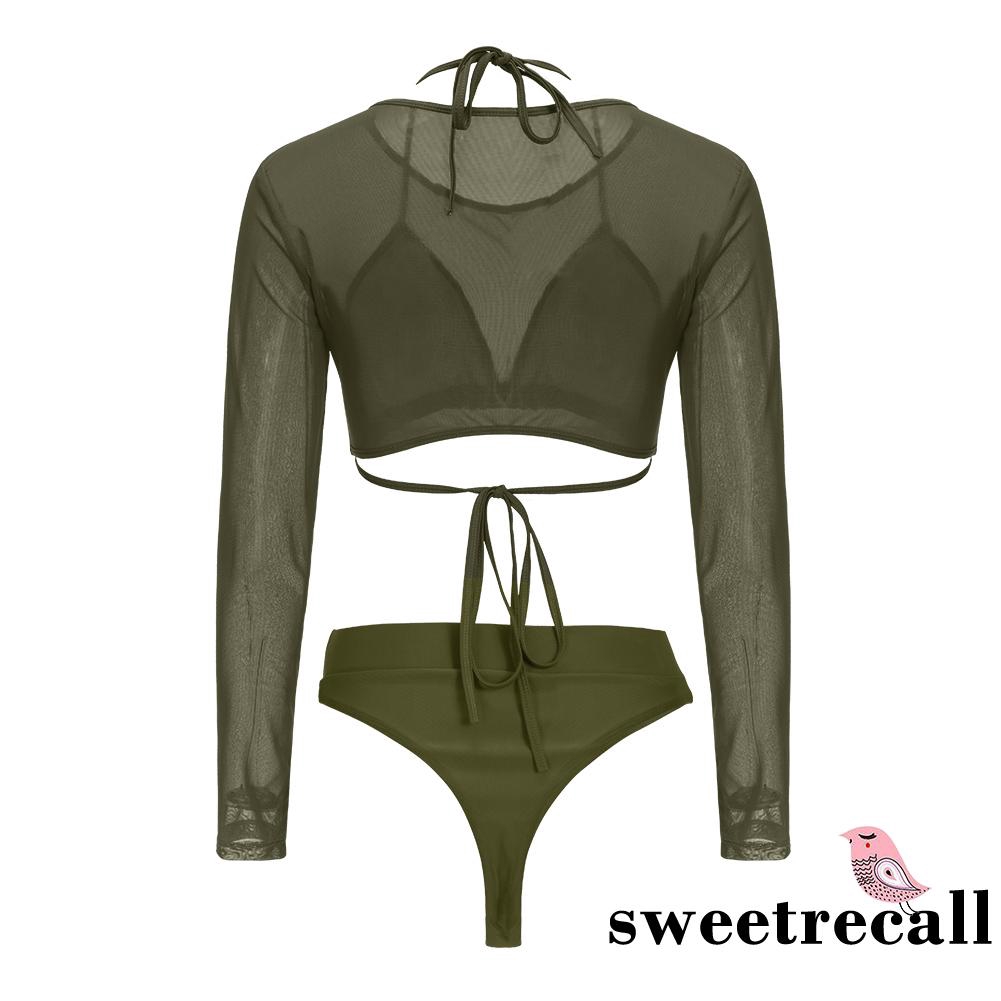 Bikini lưng cao thiết kế đan dây quyến rũ cho phái nữ | BigBuy360 - bigbuy360.vn