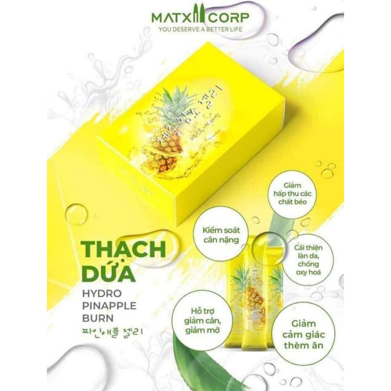 Thạch dứa giảm cân: chính hãng công ty Matxi corp