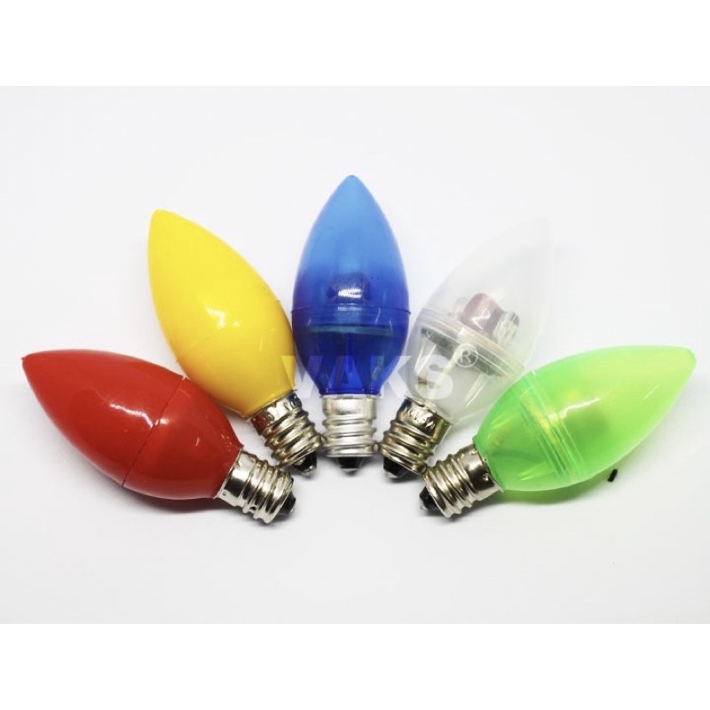 Bóng đèn led trái ớt 1w ( Giá cho 2 bóng ) - bóng đèn cana led Hòa Thái ,OKAS - đèn bàn thần tài