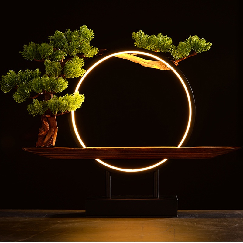 Trọn Bộ Thác Khói Trầm Hương Quan Âm Bồ Tát Tự Tại Đèn LED - Decor Trang Trí Cửa Hàng, Spa, Phòng Traf