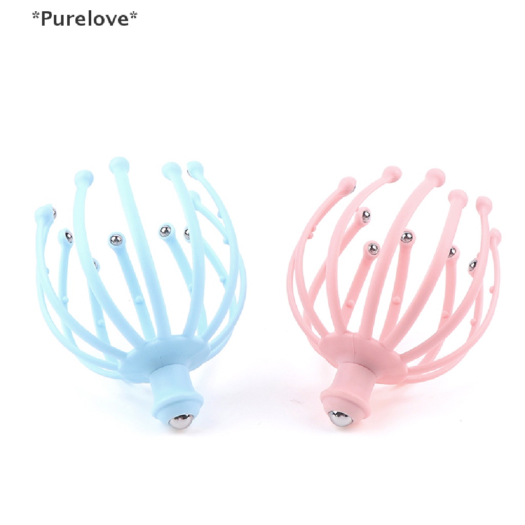 1 Đầu Găng Tay Mát Xa Da Đầu Hình Bạch Tuộc Bằng Hợp Kim Giúp Giảm Căng Thẳng Chăm Sóc Sức Khỏe