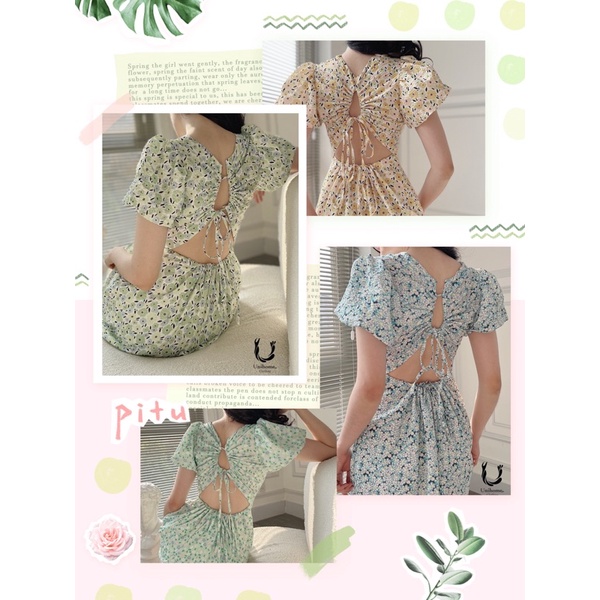 (Hàng Có Sẵn-Có Bigsize) Đầm Váy Maxi Trắng Tay Bồng Hở Lưng Phong Cách Ulzzang Hàn Quốc Mặc Đi Du Lịch | BigBuy360 - bigbuy360.vn