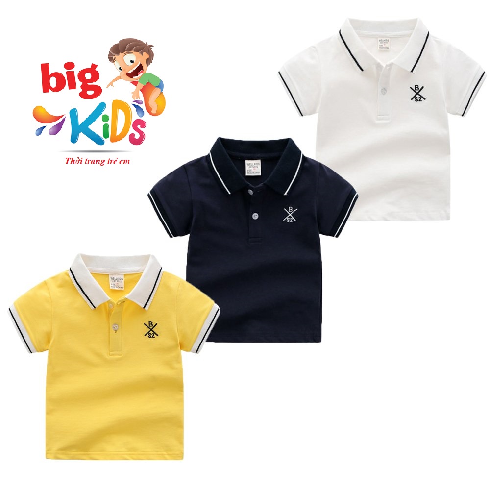 Áo polo bé trai size đại thời trang trẻ em phong cách Hàn Quốc - Hãng 27Kids