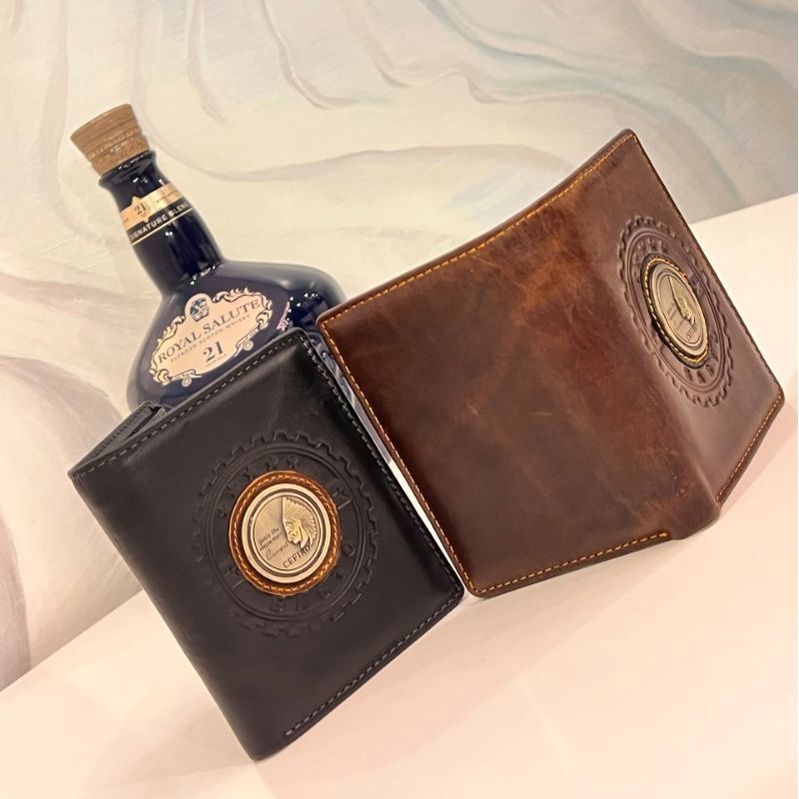 Ví nam cao cấp da bò thật dáng đứng cầm tay đẹp thời trang bóp nam cefiro đựng tiền đựng thẻ full hộp