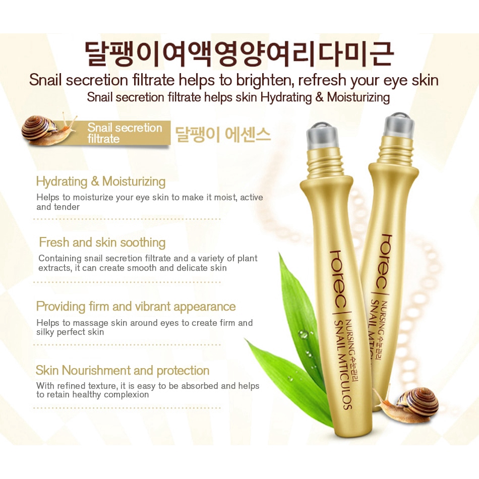Kem dưỡng mắt chiết xuất ốc sên collagen chống bọng & quầng thâm mắt ROREC | BigBuy360 - bigbuy360.vn