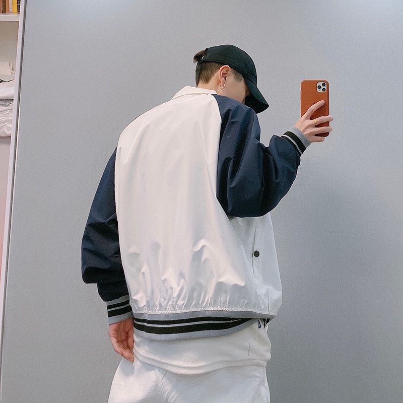 Áo Khoác Nam Nữ Tay Dài Có Cổ Màu Sắc Thời Trang