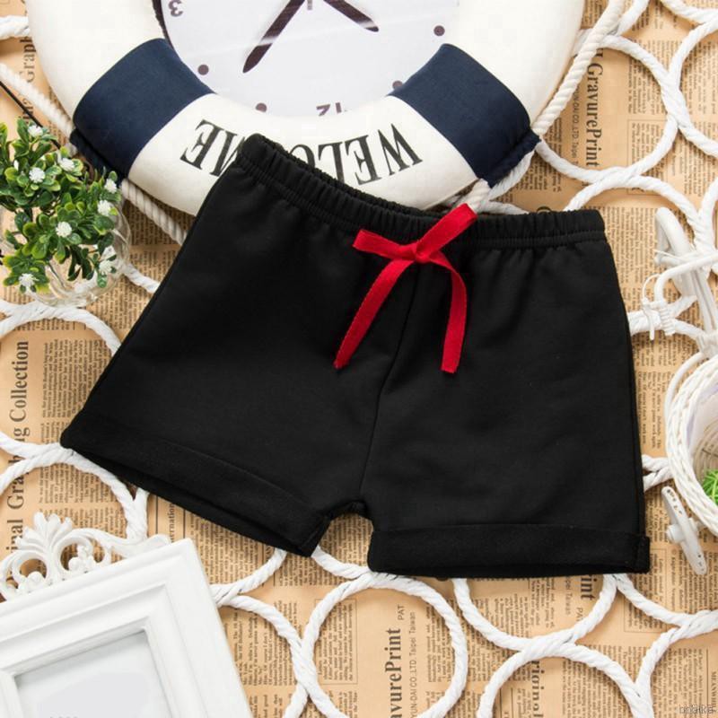 Quần Short Cotton Lưng Thun Rút Dây Cho Bé