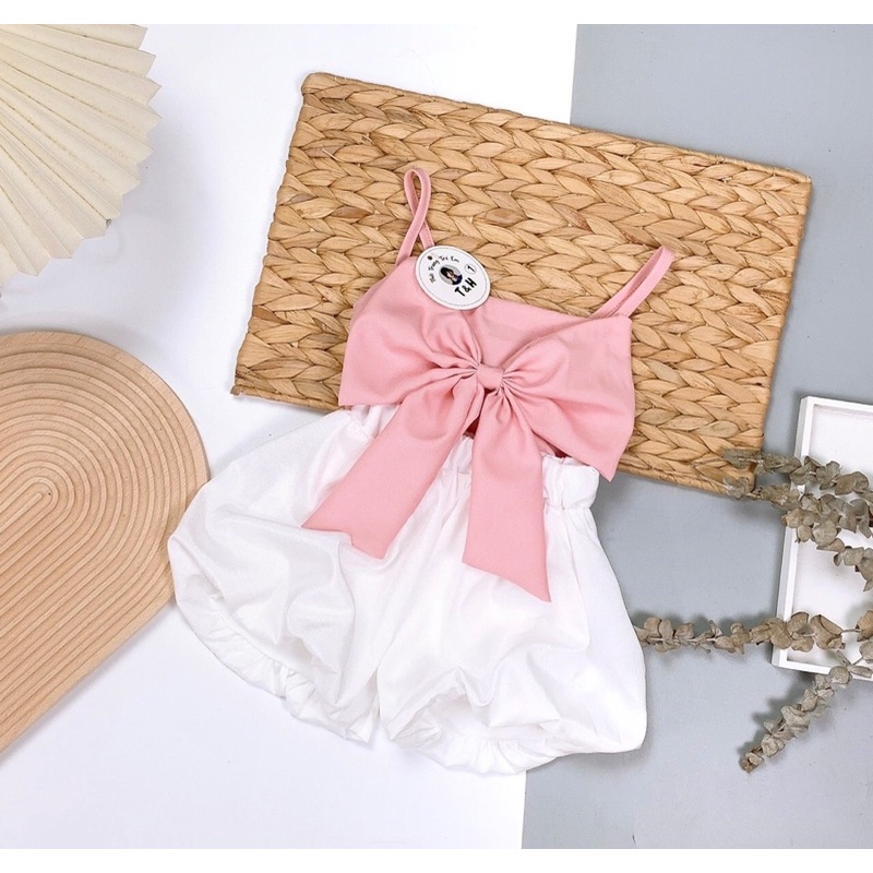bộ 2 dây nơ quần phồng cực hot cho bé gái - b2dnqp