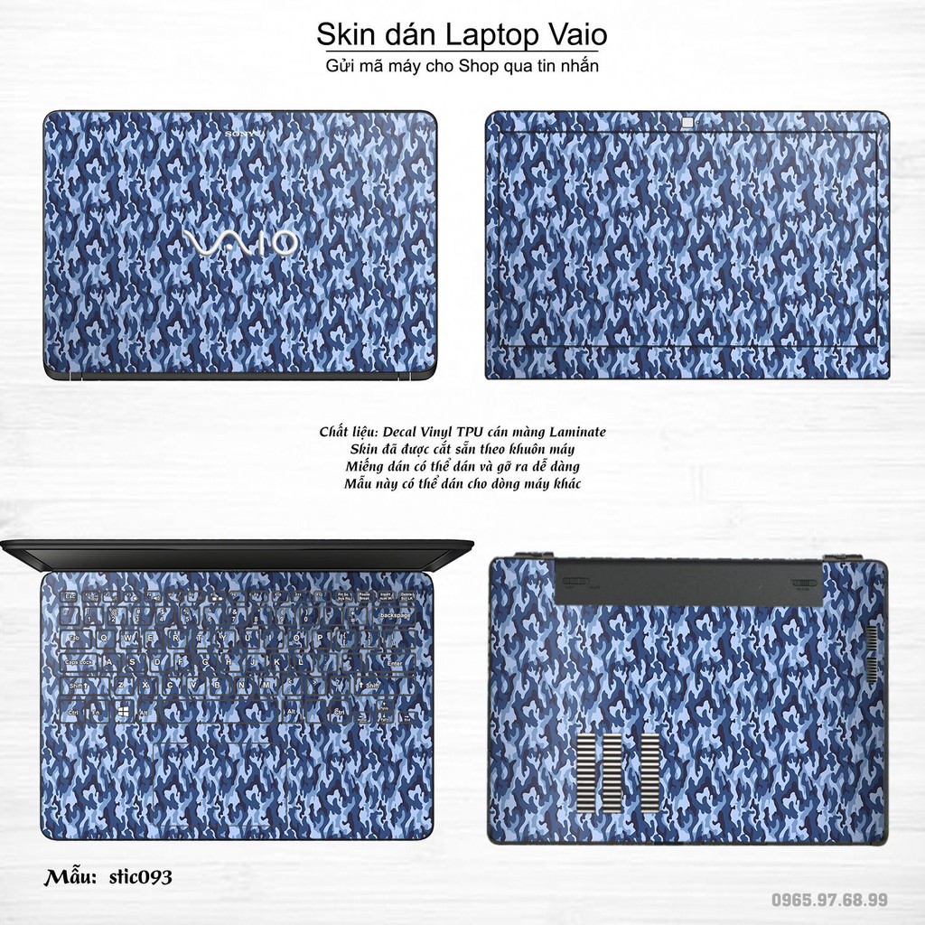 Skin dán Laptop Sony Vaio in hình Hoa văn sticker _nhiều mẫu 16 (inbox mã máy cho Shop)