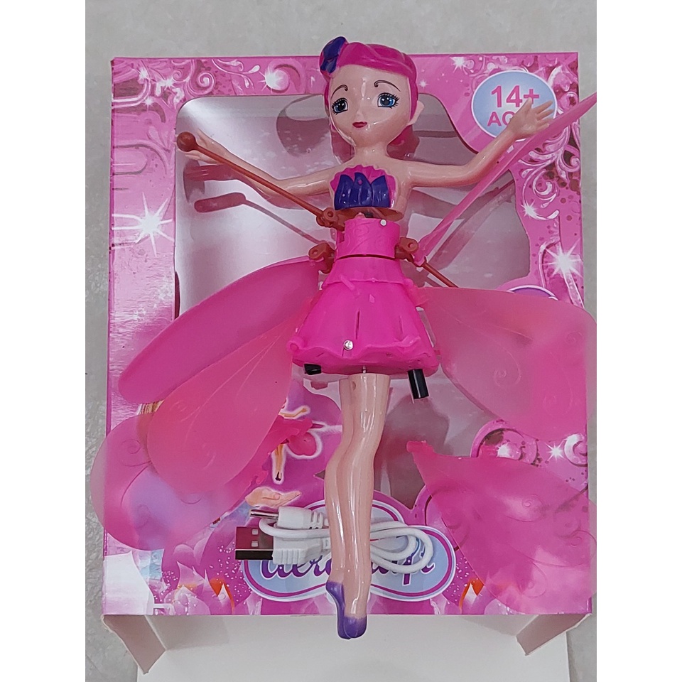 Đồ chơi trẻ em công chúa búp bê bay cảm ứng bằng tay Phát Sáng - cô tiên nhỏ bay