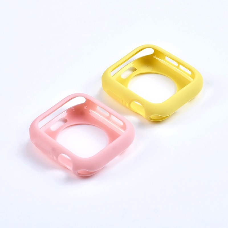 Ốp Bảo Vệ Bằng silicone Mềm Màu Kẹo Cho Apple Watch Series ultra 8 7 6 SE 5 4 3 49 45 41 42 38 40 44mm