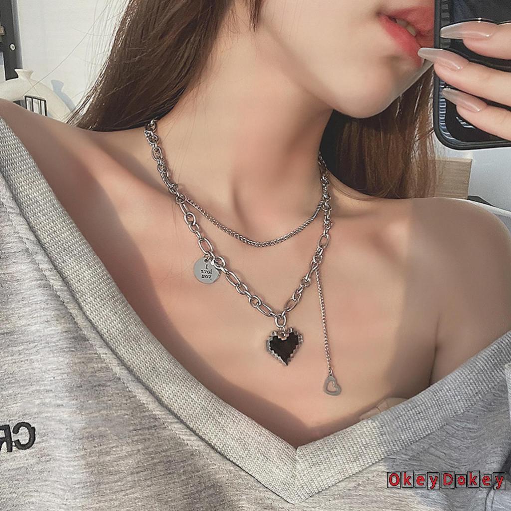 Dây Chuyền Bạc Mặt Trái Tim Không Gây Dị Ứng Cho Nữ