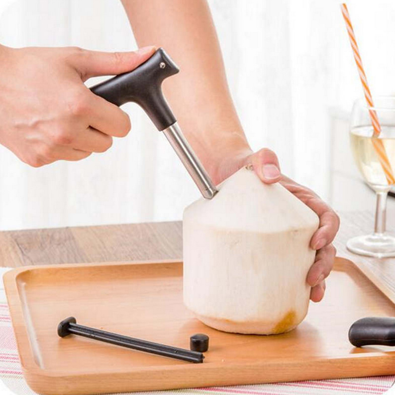 Dụng Cụ Khoan Lỗ Trái Dừa Bằng Thép Không Gỉ