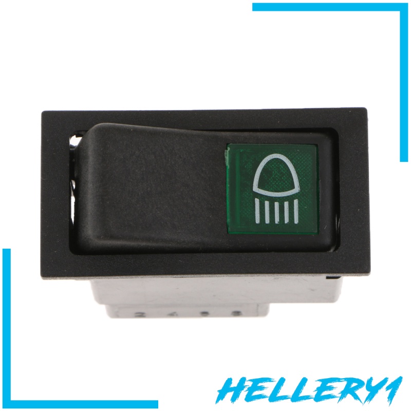 [Hellery1] Công Tắc Nút Đèn Pha 2Pins Bình Thường Cho Xe Hơi Xe Tải