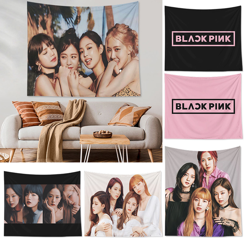 Thảm treo tường trang trí hình nhóm nhạc Blackpink