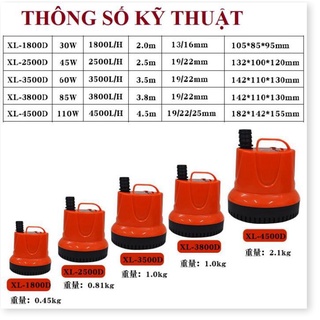 Bơm chìm hút đáy 220v-110w-4.5m3h