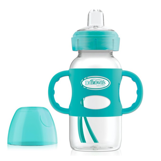 [HÀNG CHÍNH HÃNG] Bình sữa hai tay cầm cổ rộng Dr.Brown's Option Plus Sippy 270ml-nhựa PP