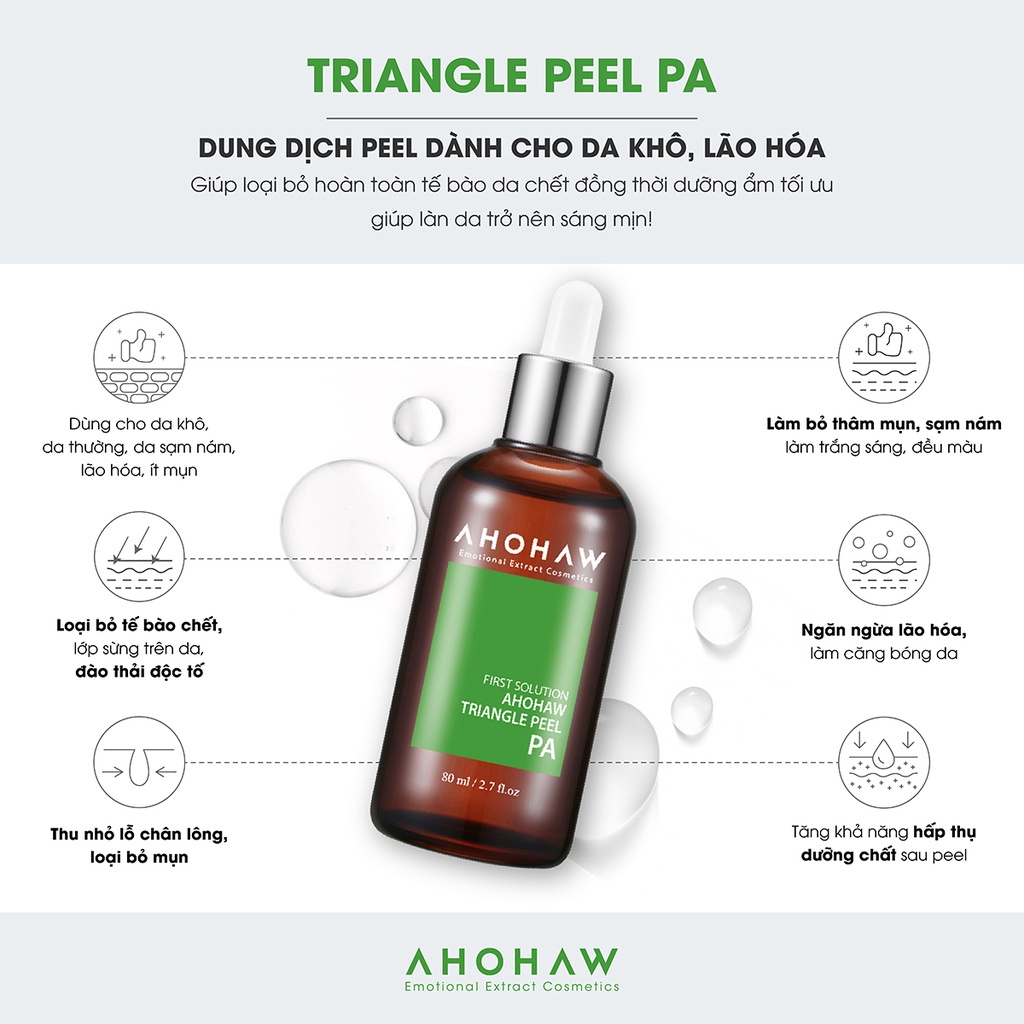 Peel Trắng da Ahohwa Triangle Peel PA (30 ml - 80 ml)