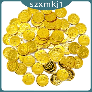 [Szxmkj1] 100x Vàng Cướp Biển Kho Báu Chơi Sinh Nhật Ủng Hộ