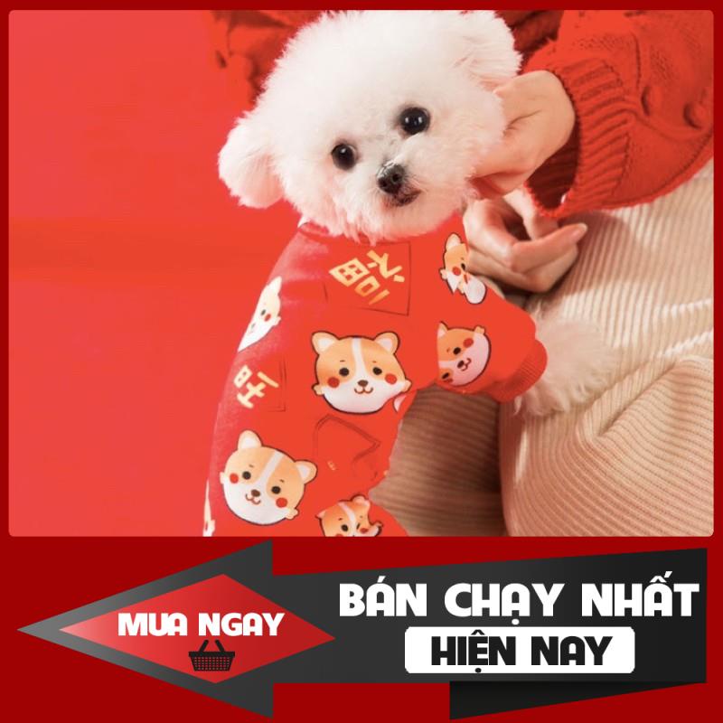 Áo đỏ Tết siêu xinh cho thú cưng 0
