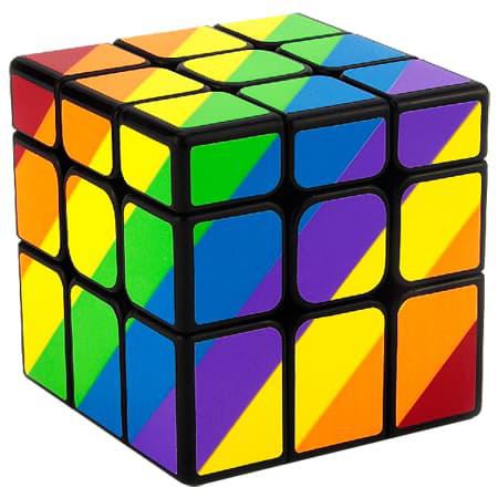 Khối Rubik 3x3 Yongjun Yj Unequal Màu Cầu Vồng