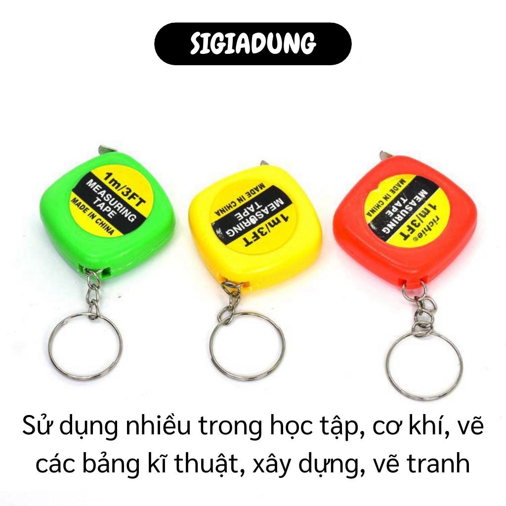 [SGD] Thước Cuộn - Móc Khóa Kiêm Thước Dây Dài 1m Nhỏ Gọn, Đáng Yêu Nhiều Màu Sắc 5158