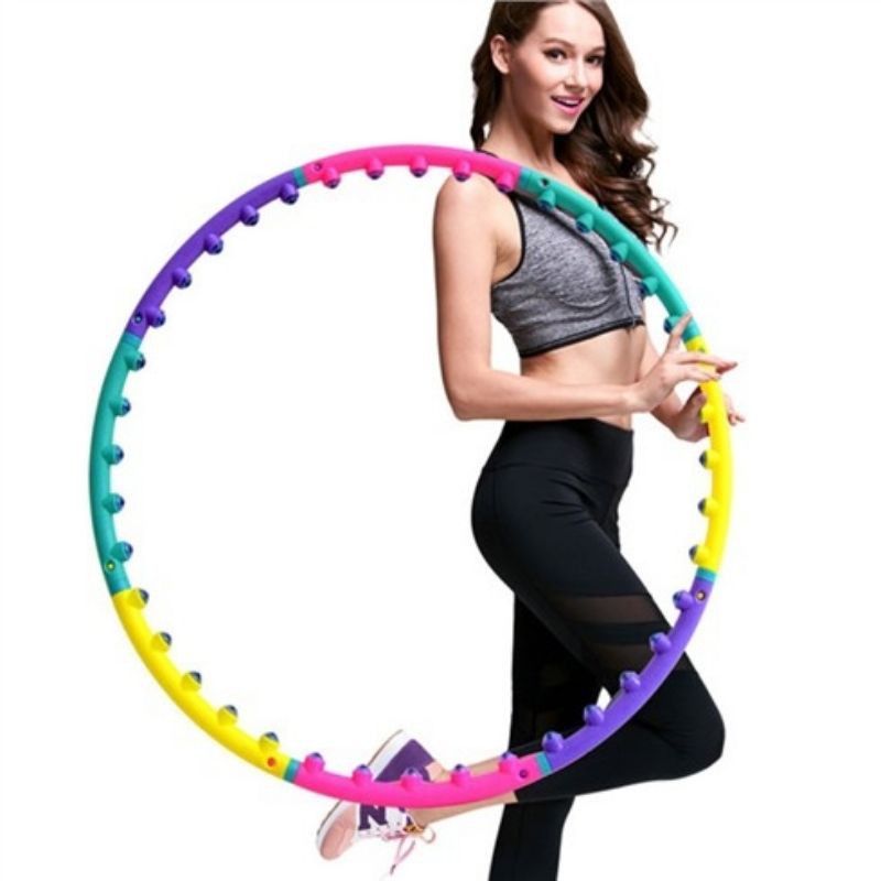 Vòng lắc bụng giảm eo, giảm cân có hạt mát xa Hula Hoop chính hãng