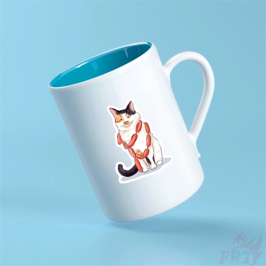 ❉ Hình Dán Mèo Kawaii Series 05 ❉ Bộ 50 Sticker Chống Thấm Nước Họa Tiết Doodle Hợp Thời Trang