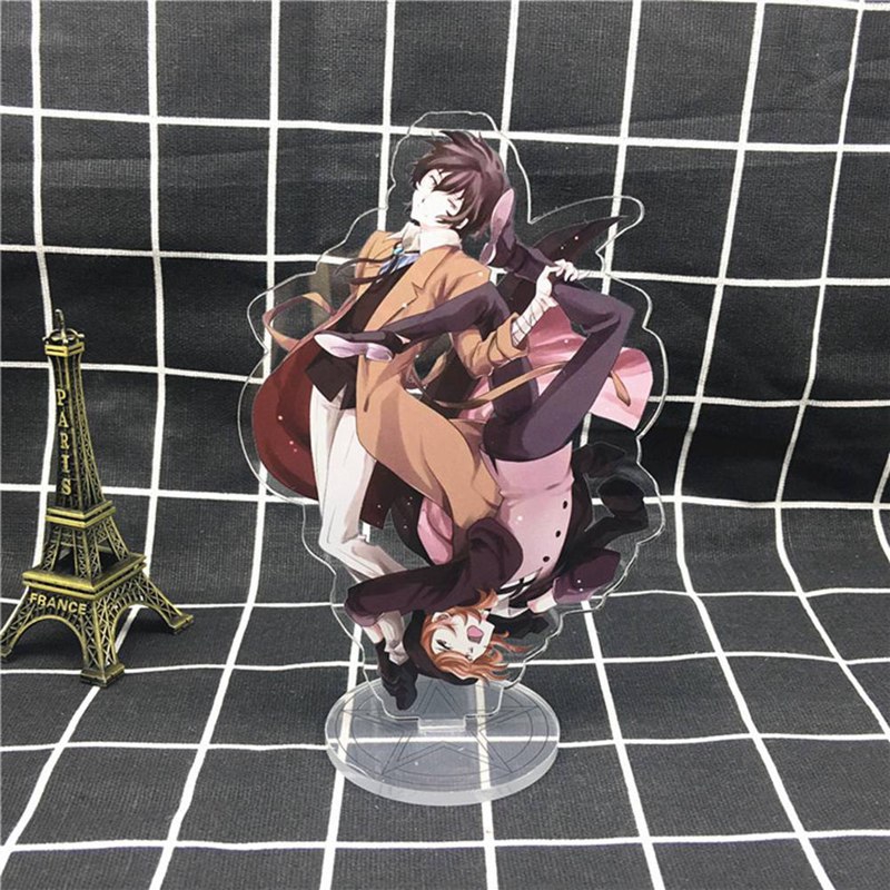Mô hình nhựa bằng acrylic trang trí để bàn in họa tiết nhân vật anime Bungo Stray Dogs