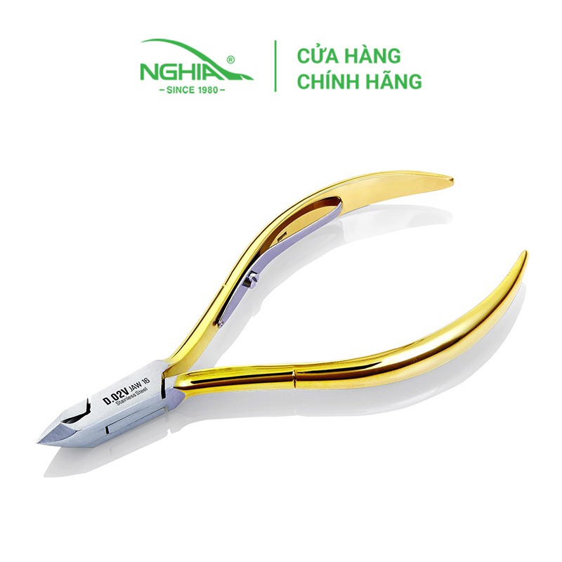 Kềm Cắt Da Thép Không Gỉ Mạ Vàng 24K Cao Cấp Kềm Nghĩa D.02V Vàng
