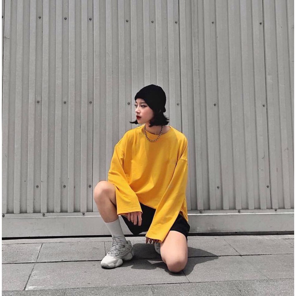 [Freeship 20k] Áo thun tay dài form rộng unisex Basic Long Tea, sweater ulzzang Wind