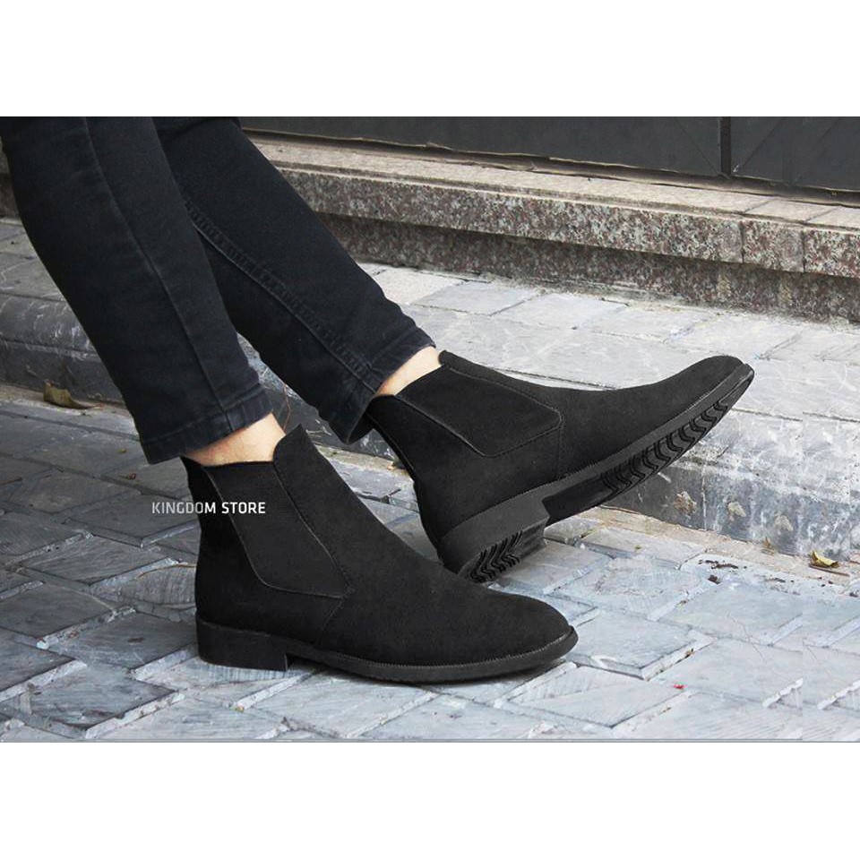Giày chelsea boot da lộn da bò hàng đẹp loại 1 (QK) | BigBuy360 - bigbuy360.vn