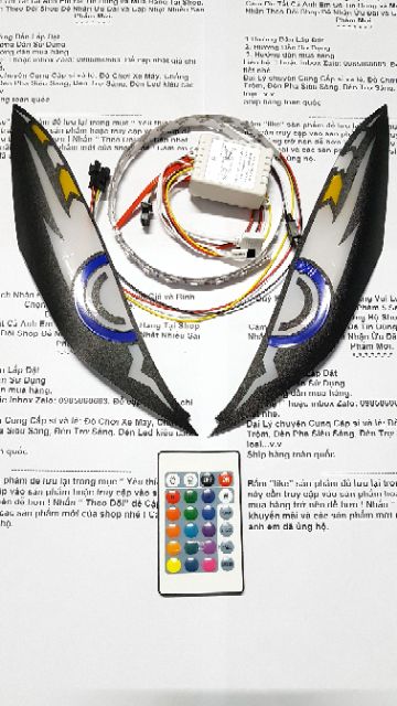 Đèn Led Audi Mắt Cú Điều Khiển 16 Màu lắp Xe WinNer