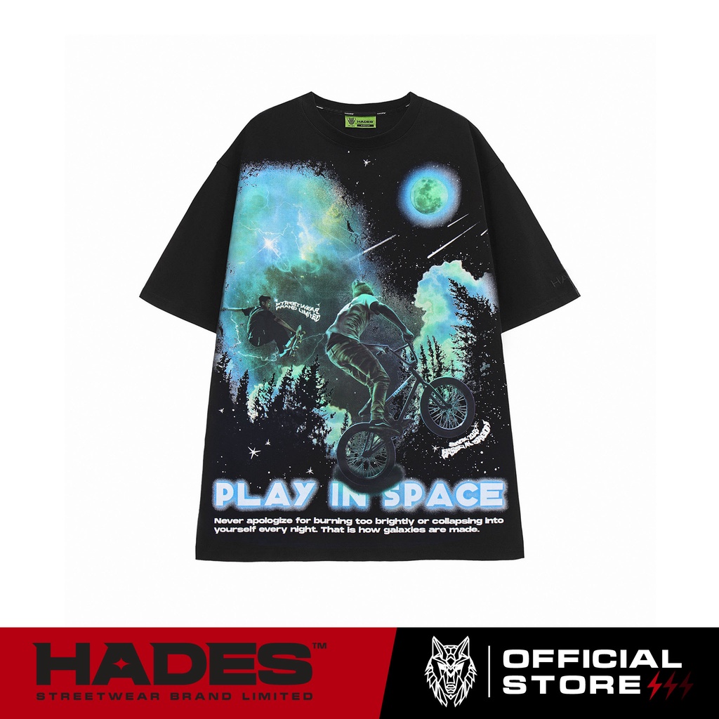 Áo Thun Tay Lỡ Unisex INSPACE 100% Cotton HADES Brand Chính Hãng