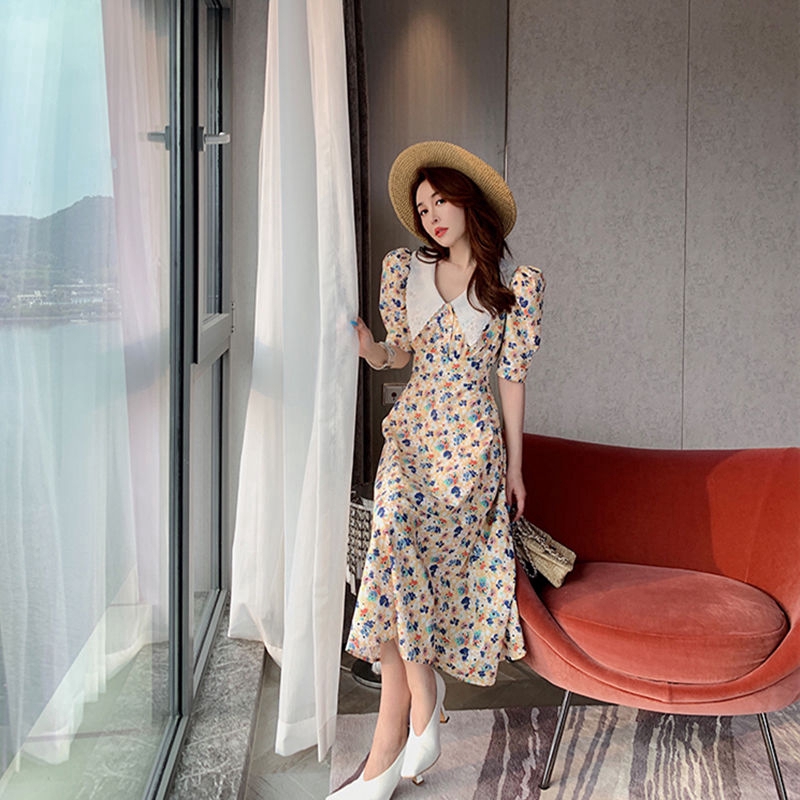 Đầm maxi họa tiết hoa thanh lịch cho nữ | BigBuy360 - bigbuy360.vn