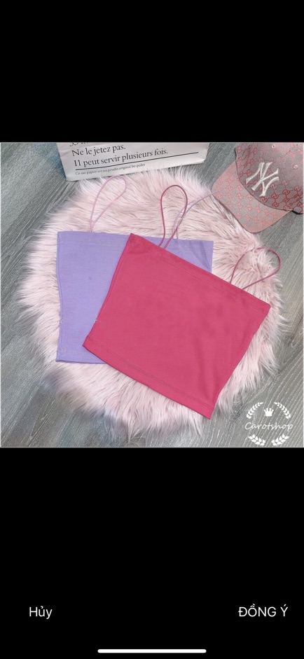 Áo 2 dây croptop dây bún siêu xinh - Carotshop - Freesize dưới 51kg | BigBuy360 - bigbuy360.vn