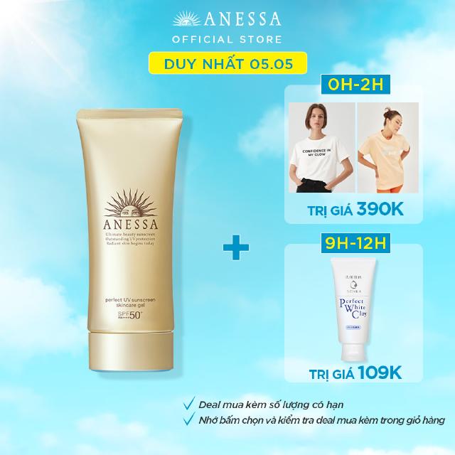 Gel Chống Nắng Bảo Vệ Hoàn Hảo Anessa Perfect UV Sunscreen Skincare Gel SPF50+, PA++++ - 90g