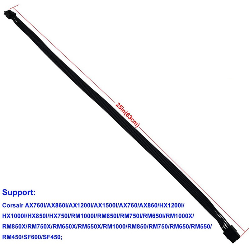 CORSAIR Dây Cáp Chuyển Đổi Cpu 8 Pin Male Sang Cpu 8 Pin (4 + 4) Male Eps-12V Cho Máy Cung Cấp Cung Cấp Năng Lượng | BigBuy360 - bigbuy360.vn