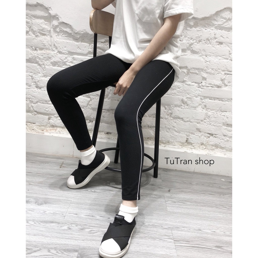 Quần legging 1 sọc bé