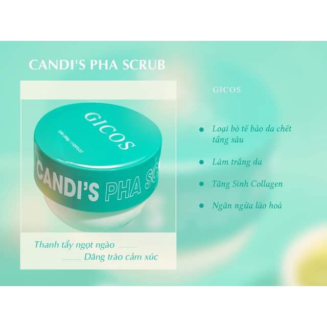Kẹo Thanh Tẩy, Tẩy da chết Gicos Candi's PHA Scrub 200g -  TRINHS.BEAUTY | BigBuy360 - bigbuy360.vn